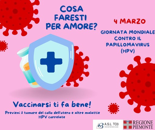 Giornata mondiale HPV: l’AslTo3 in piazza a Rivoli per un'iniziativa dedicata alla prevenzione