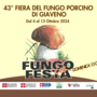 Giaveno ospita dal 4 al 13 ottobre 2024 la 43esima Fiera del Fungo Porcino