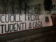 &quot;Scuole fredde, studenti a casa&quot;, lo striscione di Azione studentesca davanti al Curie-Vittorini di Grugliasco